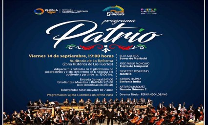 La filarm&oacute;nica 5 de mayo conmemora la independencia de M&eacute;xico