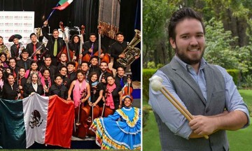 Estudiante de la Udlap comparte m&uacute;sica en Francia