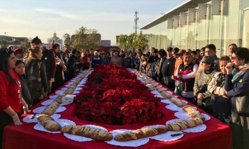 Parten la rosca en el Museo Amparo