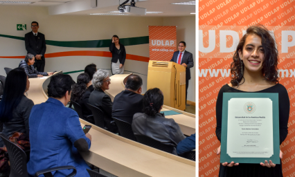 Estudiante de Artes UDLAP recibe beca 