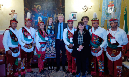 Voladores de Cuetzalan en Italia