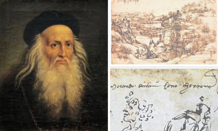 Analizan el primer dibujo de Da Vinci