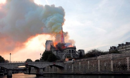Consume incendio la catedral de Notre- Dame