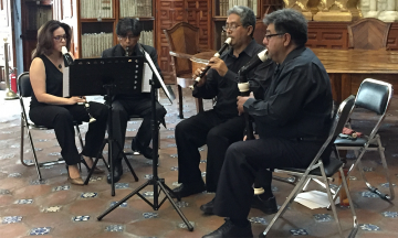 Rescata cuarteto de flautas composiciones barrocas