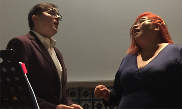 Esther Ramos y Jack Ibáñez sedujeron a poblanos con su voz