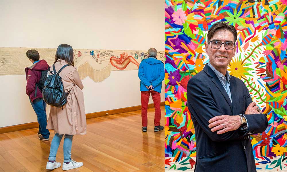 Carlos Arias llevó a su exposición a Chile con piezas de la serie Pahuatlán