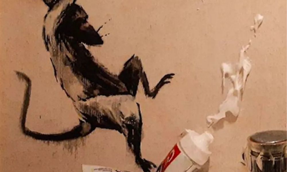 Realiza Banksy obra en su casa por Covid-19