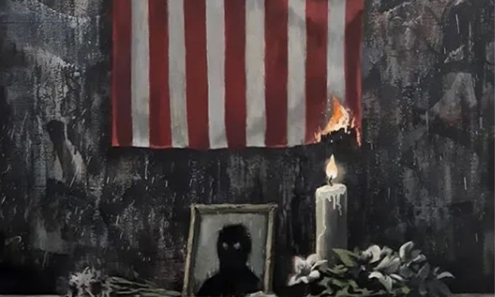 Banksy se unió al #blacklivesmatter con pintura en honor a George Floyd