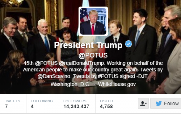 Afecta a tuiteros el cambio de presidente en Estados Unidos