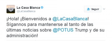 Emite Casa Blanca primer mensaje en español