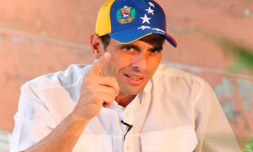 Denuncia el opositor venezolano Capriles inhabilitaci&oacute;n de 15 a&ntilde;os