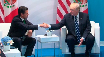 Sostienen Pe&ntilde;a y Trump primer encuentro oficial
