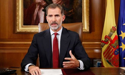 Rey de Espa&ntilde;a acusa deslealtad del gobierno catal&aacute;n