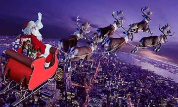 Sigue el recorrido de Santa Claus en tiempo real