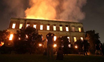 VIDEO: Se incendia el Museo Nacional de Brasil 