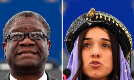 Otorgan Nobel de la Paz 2018 a Nadia Murad y Denis Mukwege 