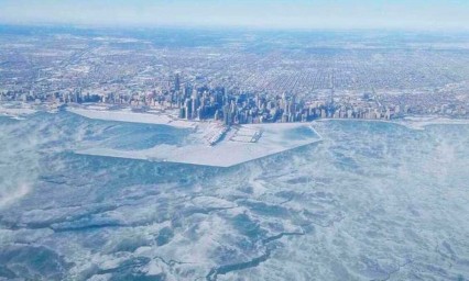 Chicago amanece m&aacute;s fr&iacute;o que la Ant&aacute;rtida