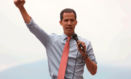 Liderea Juan Guaid&oacute; protestas por apag&oacute;n