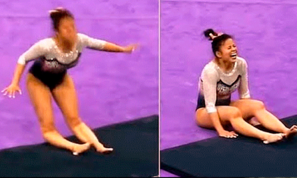 Gimnasta se rompe las dos piernas durante competencia