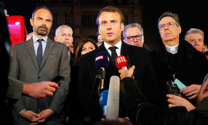 Macron promete reconstruir Notre Dame y dice que se ha evitado lo peor