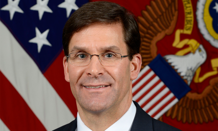 Esper va como secretario de Defensa de Estados Unidos