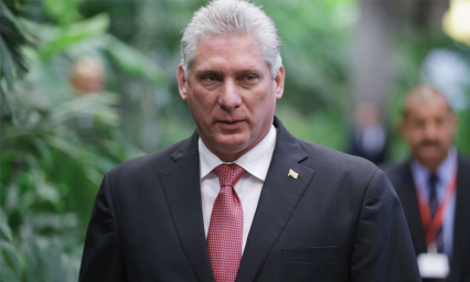 D&iacute;az-Canel arriba a Venezuela