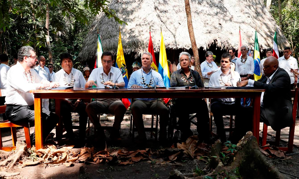 Presidentes firman acuerdo por el Amazonas