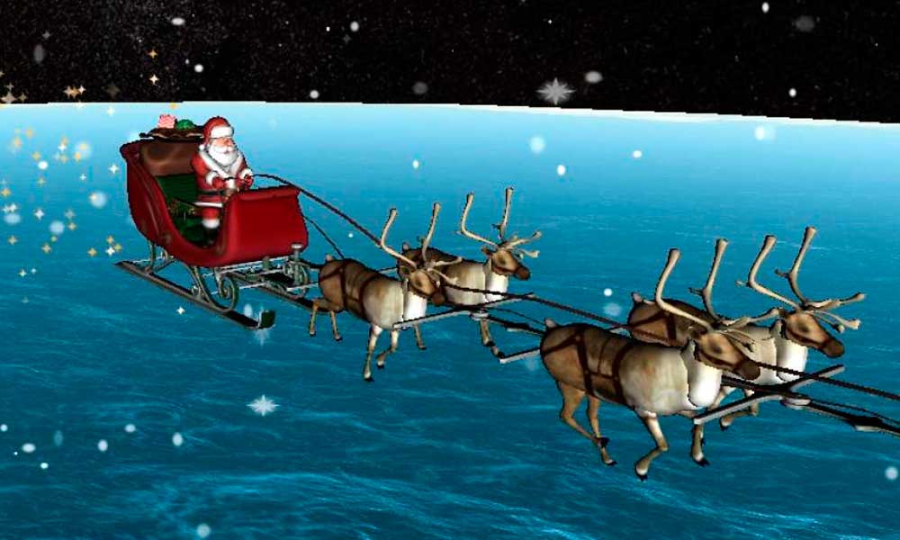 Santa Claus llegará para navidad, este es su recorrido a través de  NORAD