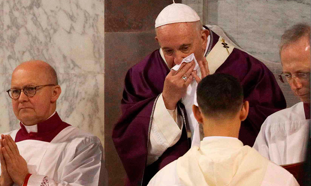 El Papa se ausenta por un resfriado