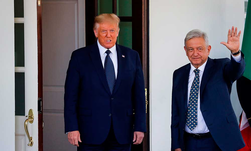 El presidente López Obrador llega a la Casa Blanca para su reunión con Trump