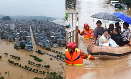Inundaciones en China dejan 141 personas desaparecidas y 28 mil viviendas da&ntilde;adas