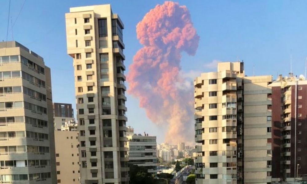 Gran explosión en capital de Líbano