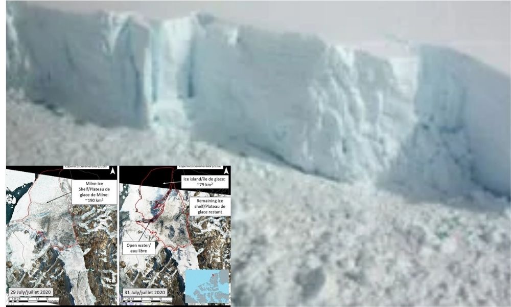 Colapsó la última plataforma intacta de hielo en Canadá