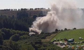 Terrible descarrilamiento de un tren de pasajeros en Escocia