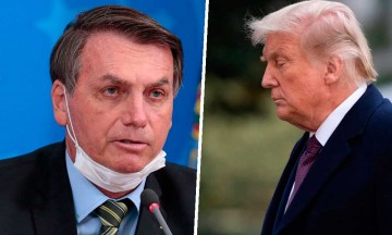 Bolsonaro dice que Trump saldrá más fuerte para “el bien del mundo”