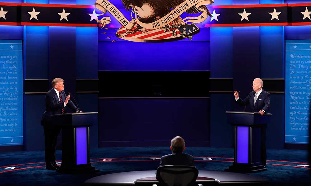 No querían Zoom: Cancelan segundo debate Trump vs Biden