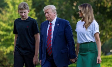 Barron, el hijo menor de Trump y Melania también tuvo coronavirus