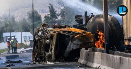 Explota otra pipa de gas tras volcarse; reportan 5 muertos y 18 heridos