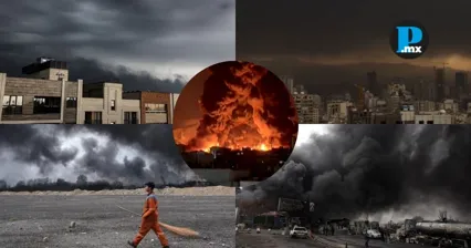 Ataques a dep&oacute;sitos petroleros cubren de humo negro a Teher&aacute;n, Ir&aacute;n