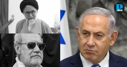 Esmail Jatib, Ari Larijani y Benjamin Netanyahu