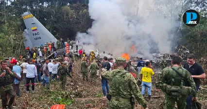 Aumenta a 68 las v&iacute;ctimas por ca&iacute;da de avi&oacute;n militar en Colombia