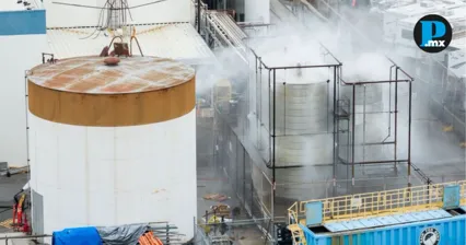Eliminan riesgo de explosi&oacute;n en tanque qu&iacute;mico en Estados Unidos 