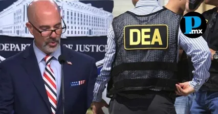 Representantes del Departamento de Justicia y la DEA informan sobre los nuevos cargos penales presentados contra integrantes del CJNG y la red de protecci&oacute;n a c&aacute;rteles.