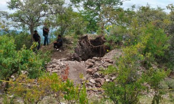 En abandono, zona arqueológica descubierta entre Puebla y Oaxaca