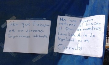 Continúa manifestación de comerciantes en Santo Domingo