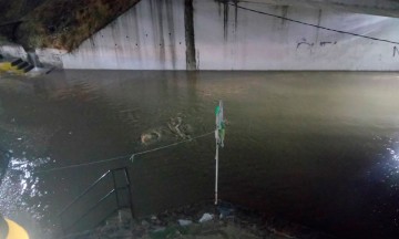 Provoca lluvia caos en obras de Texmelucan