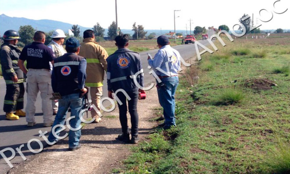 Alarma fuga de gas en Acajete