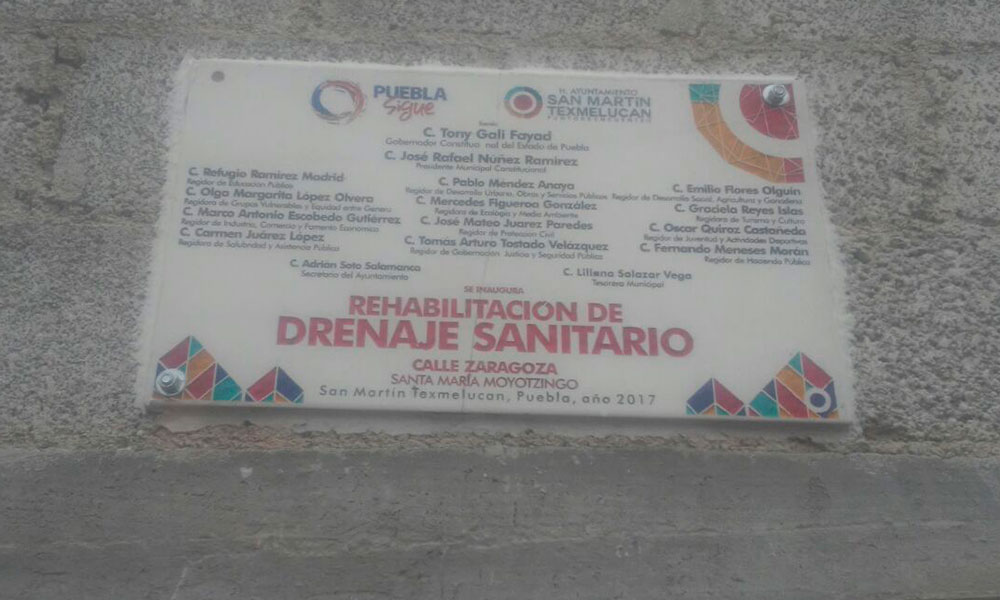 Obras en Texmelucan sí se realizaron, asegura Comuna