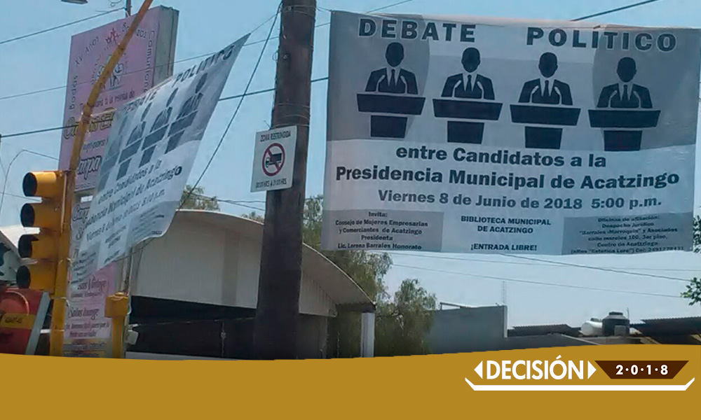 Anuncian debate entre candidatos en biblioteca de Acatzingo