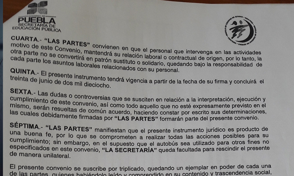 Denuncian padres el mal uso de autobús del CAM de Teziutlán